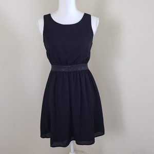 Monteau Little Black Fit & Flare Dress Size Small